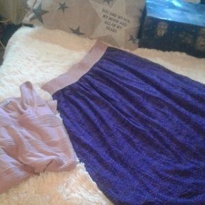 LuLaRoe Skirts - 🖤💜💖LACE PURPLE LOLA MIDI SKIRT💖💜🖤 LuLaRoe Skirts - 🖤💜💖LACE PURPLE LOLA MIDI SKIRT💖💜🖤